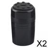2xFishing Rod Butt Cap Fishing Pole End for Repair Accessories Black 24.5mm