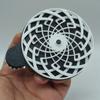 ABS Black And White Dynamic Stress Relief Toy Simple Fashionable 3D Printed Spiral Dynamic Hypnosis Psychedelic Gear