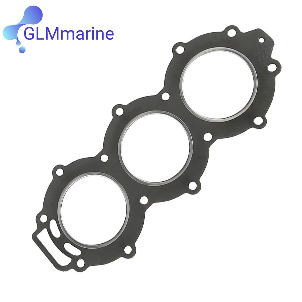 Power Cylinder head Gasket Kit 6H3-W0001-02 for Yamaha 2-Stroke 60 70 HP 3 Cyl C70 P60 Outboard 6H3-W0001-02-00 Sierra 18-99176