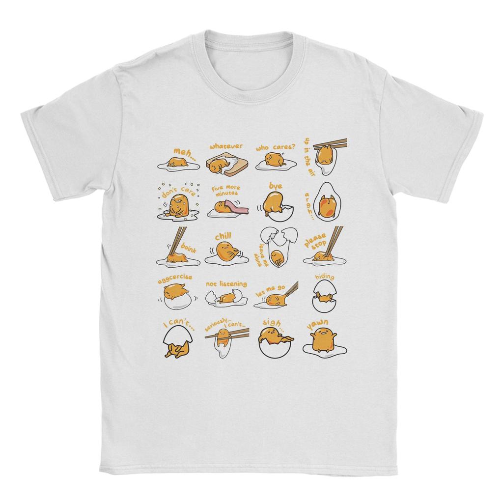 Повседневная футболка Gudetama "Вы заслужили поспать" для мужчин, с круглым вырезом, короткий рукав, хлопковый летний топ