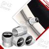 YUQK4 4Pcs Car Metal Wheel Tire Air Valve Stem Caps Dustproof Waterproof Covers For Ford KUGA Emblem MK1 MK2 MK3 Auto Tyre Accessories