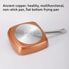 Nonstick Square Frying Pan Copper Egg Steak Pan Easy To Clean Dishwasher Safe Multifunctional Household Kitchen Frying Pan