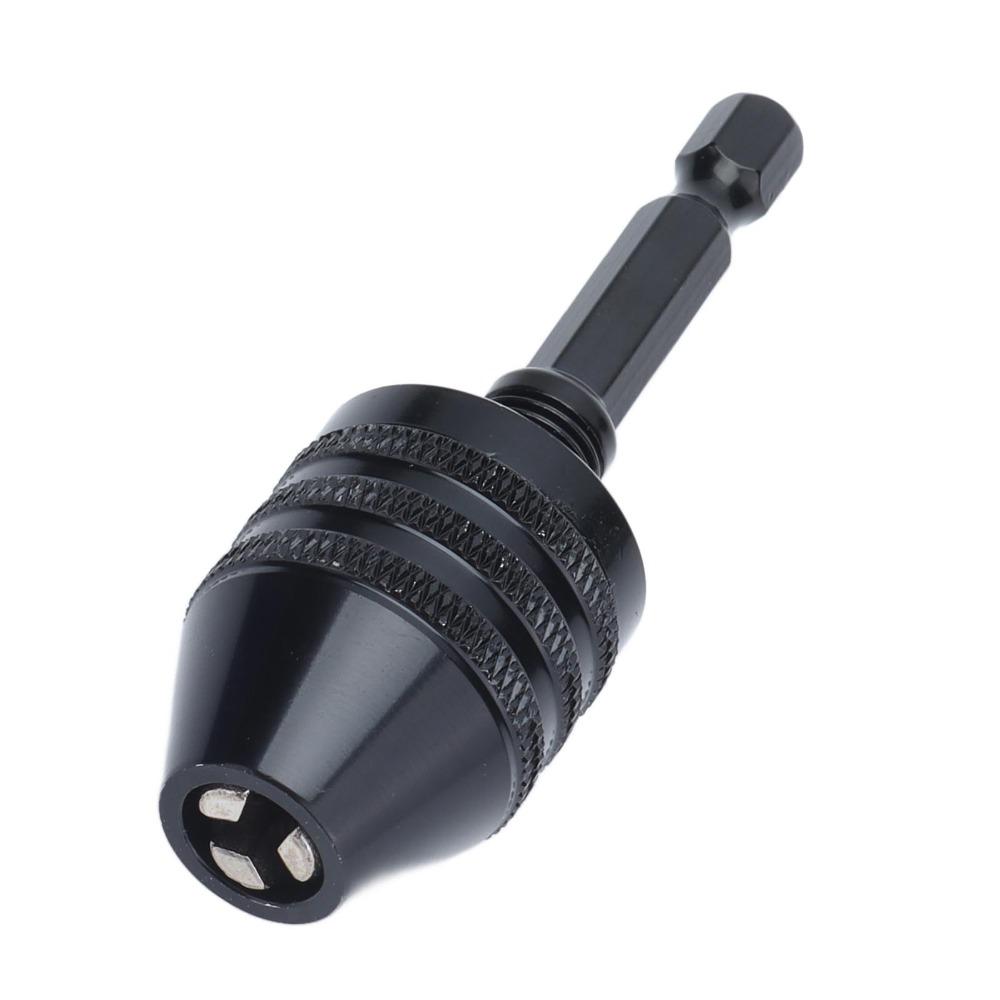 1/4 Inch Hex Shank Chuck Black Drill Bit Chuck Tool Keyless Drill Chuck Grinding Machine