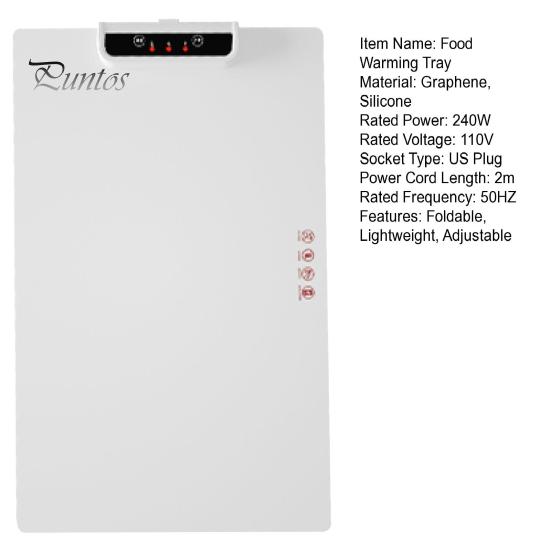 Электрический подогреваемый поднос с регулируемой температурой, складная конструкция, быстрый нагрев, подогреватель еды, подставка под столовые приборы