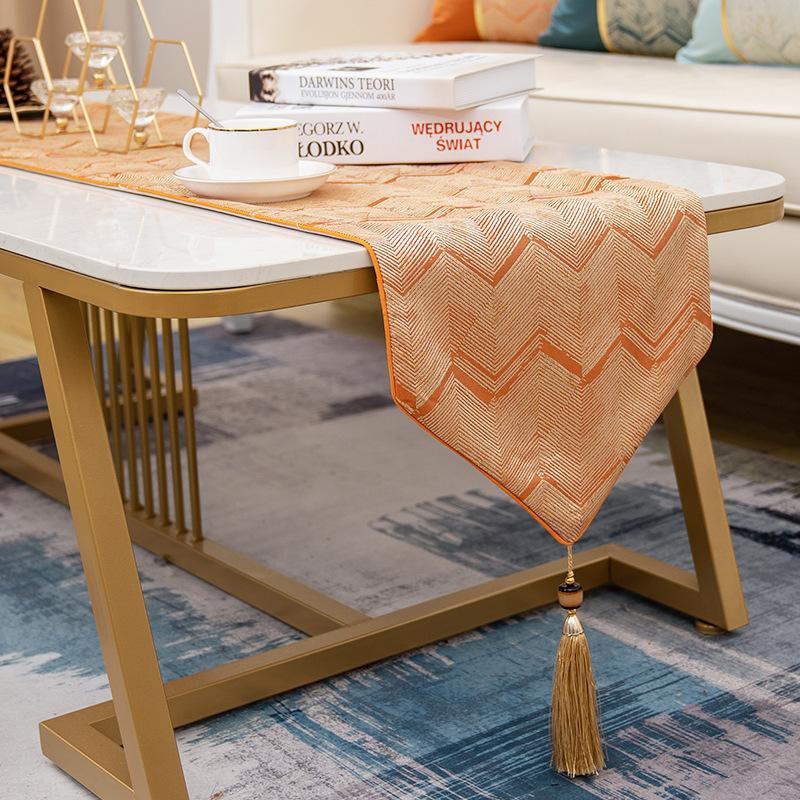 Современная вышивка, водная рябь, чайные столики, бегун, европейские атласные столы, флаг для гостиной, обеденный стол, чехол для телевизора, ткань для гостиничного стола, флаг