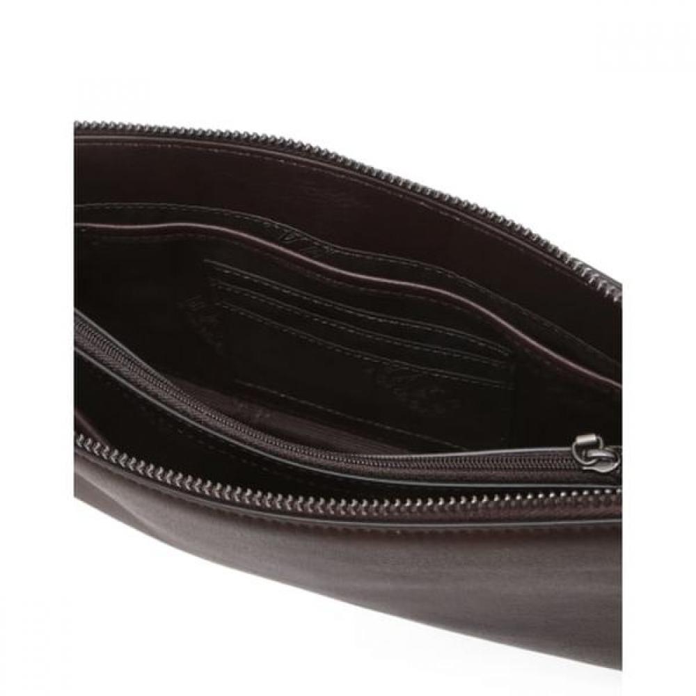 Daks Brown Pattern Leather Clutch Bag Dbba6e242w3