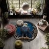 Eagle pattern round rug,Carpet Rug for Living Room Bedroom Playroom ,Non-slip Floor Mat,Holiday Gifts and Birthday Gifts.
