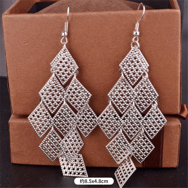 Модные преувеличенные нишевые темпераментные серьги с бахромой, ретро, личностные, универсальные серьги с пайетками, женские длинные украшения для ушей