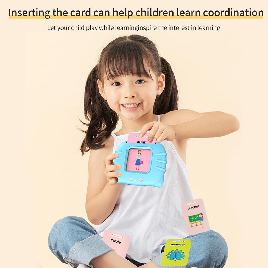 Говорящие флеш-карты Обучающие игрушки для малышей 0–3 лет со звуковыми эффектами Раннее чтение на английском языке