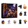 Halloween Countdown Calendar Advent with 9 Mini Resin Figures, Day Spooky Home Table Decor to Calendar, Surprise Collectible Ornaments for Adults Boys