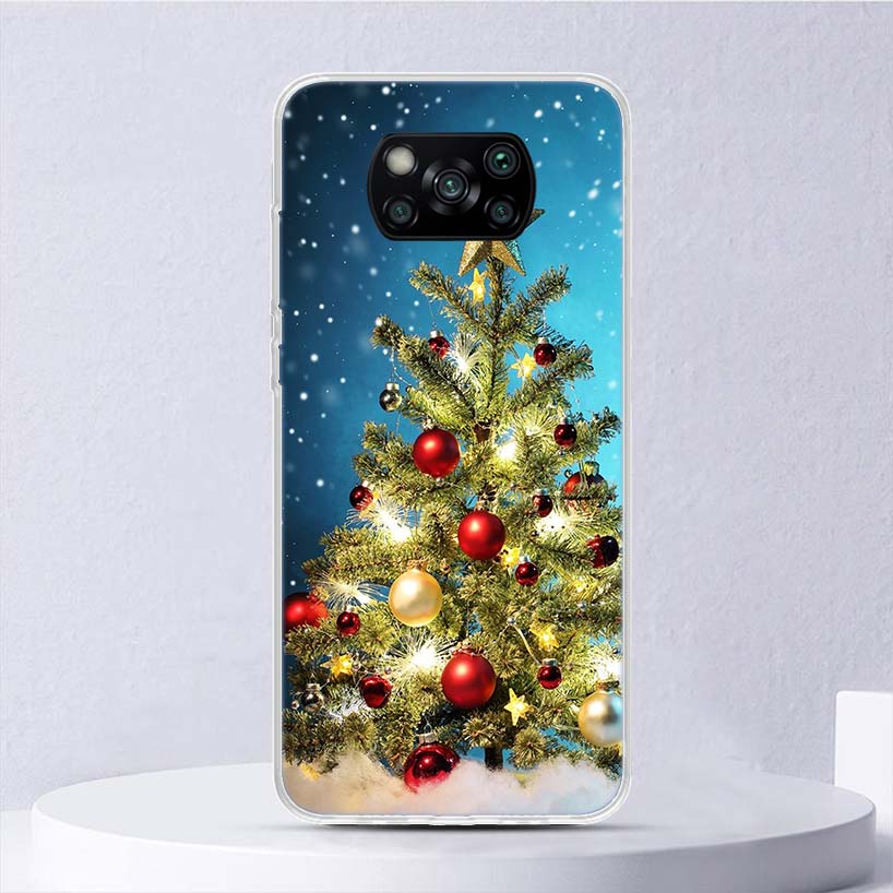 Merry Christmas Tree Snow Soft Case For Xiaomi Poco X7 X6 X5 X4 X3 Nfc F7 Ultra F6 F5 Pro Phone Cover F4 Gt F3 M5S M4 M3 M5 M6 C