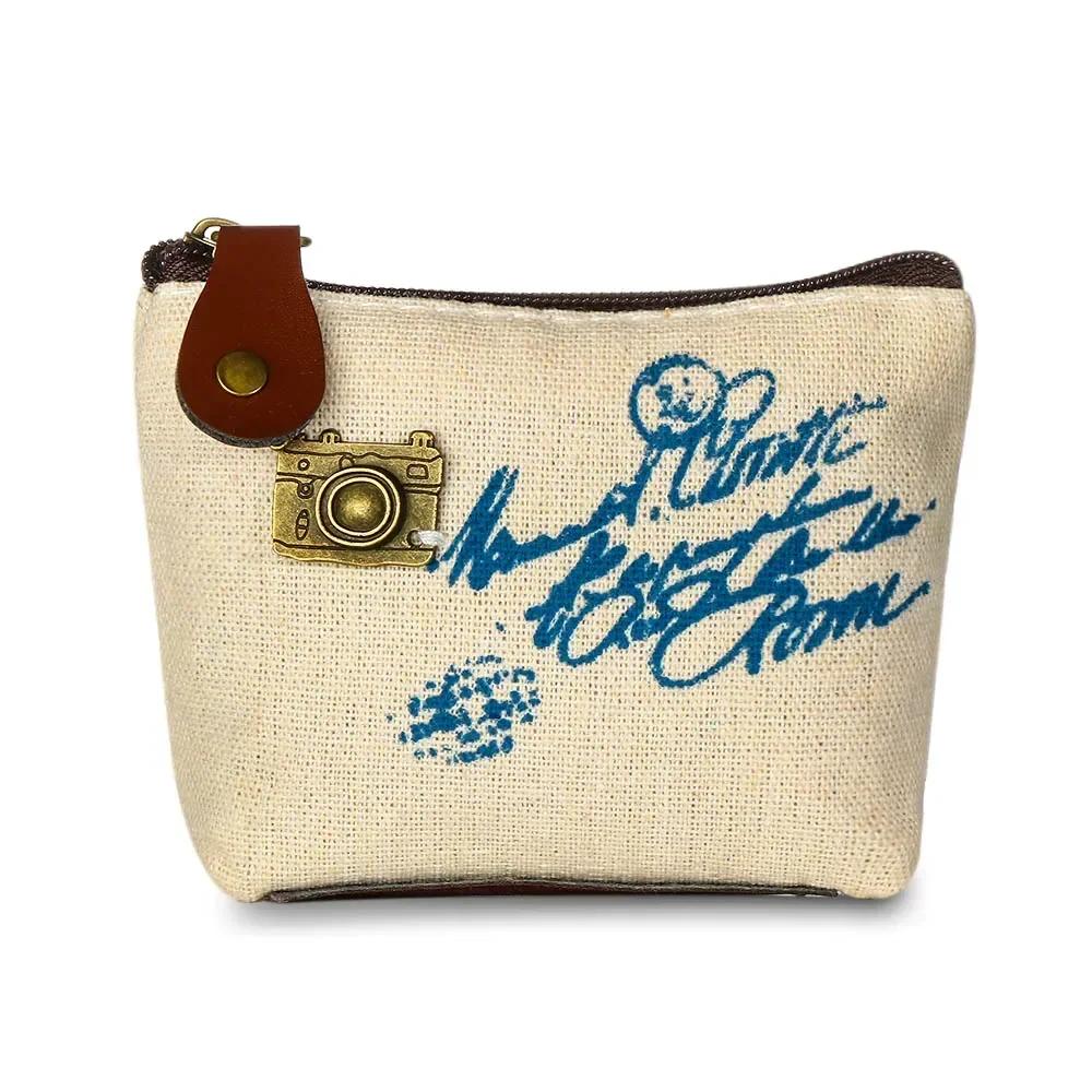 Классический Холст Мини-Кошелек в стиле Ретро, ​​Лидер продаж, Ретро кошелек для монет, сумка для ключей, мини-мешочек для монет, милый клатч, сумки для багажа, аксессуары