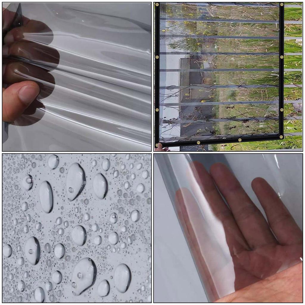 Heavy Duty PVC Vinyl Tarp Waterproof Transparent Tarpaulin