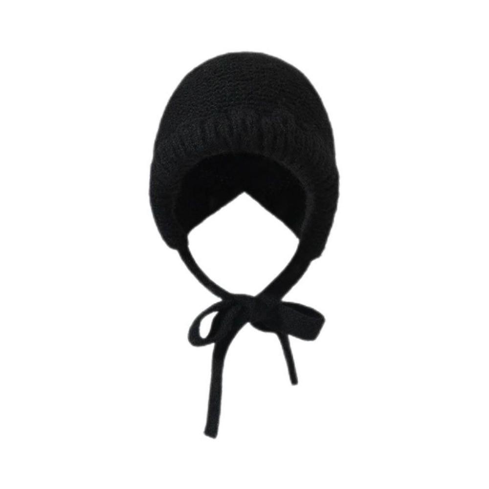 Windproof Knitted Woolen Hat Thickened Cover Head Cap Casual Beanie Cap Winter