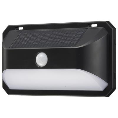 Настенный светильник с датчиком OHM LED, Заряжаемый от солнечной энергии, Дневной белый, 600 люмен, Наружный, Водонепроницаемый, IP65, Датчик движения, Датчик света, LS-B600JW-SD2,