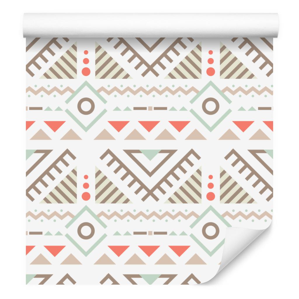 Wallpaper Ethnic Pattern Beige and Cream 50x1000