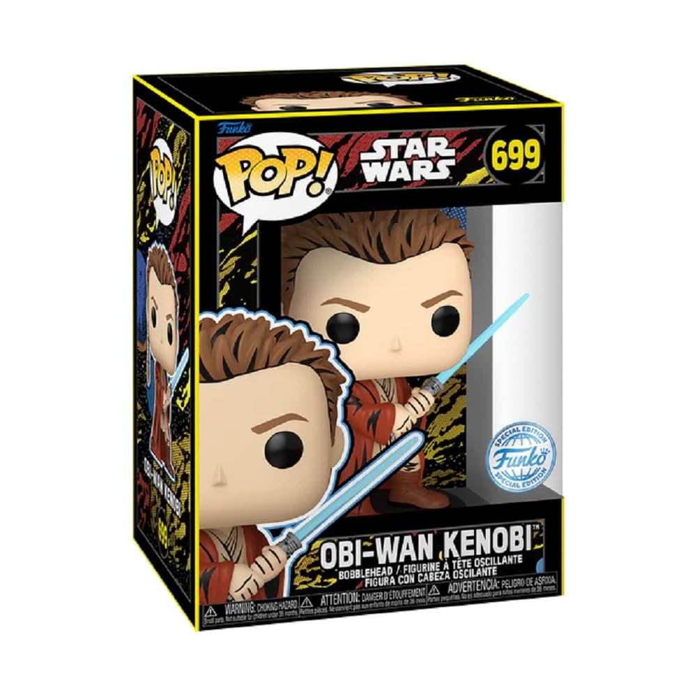 Star Wars Phantom Menace 25th Anniversary Kenobi Retro Figure Funko Star Wars EP1 The Phantom Menace AnniversaryPM 25th KENOBI Funko EP1/The Obi-Wan