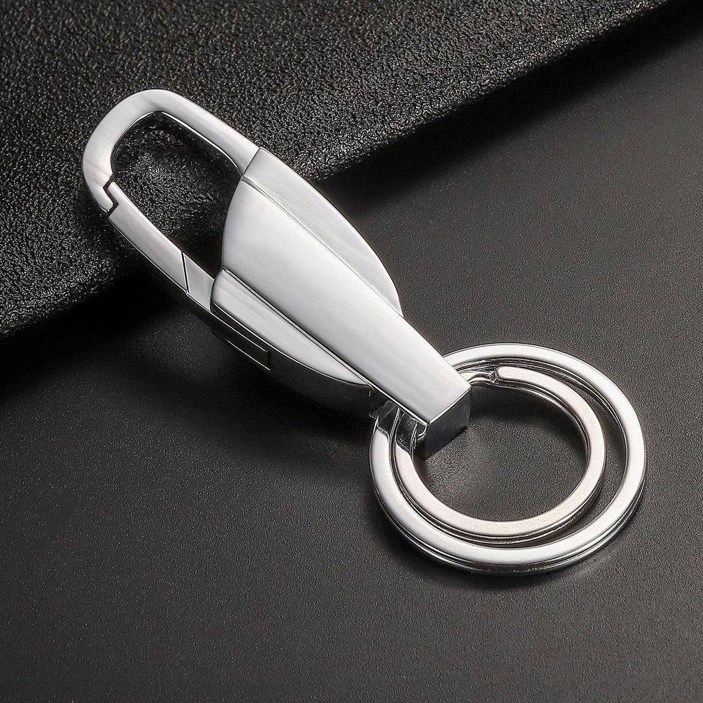 Personalized Men's Car Keychain with Engraved Logo - Creative Waist-Hanging Buckle, Ideal for Promotional Gifts
