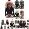 Luxurious Women Faux Fur Collar Hooded Parka Jacket For A Warm Winter