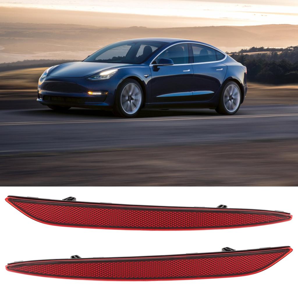 Красные отражатели бампера Задний отражатель бампера Красная линза Автомобильный задний отражатель Замена для с 2017 по 2025