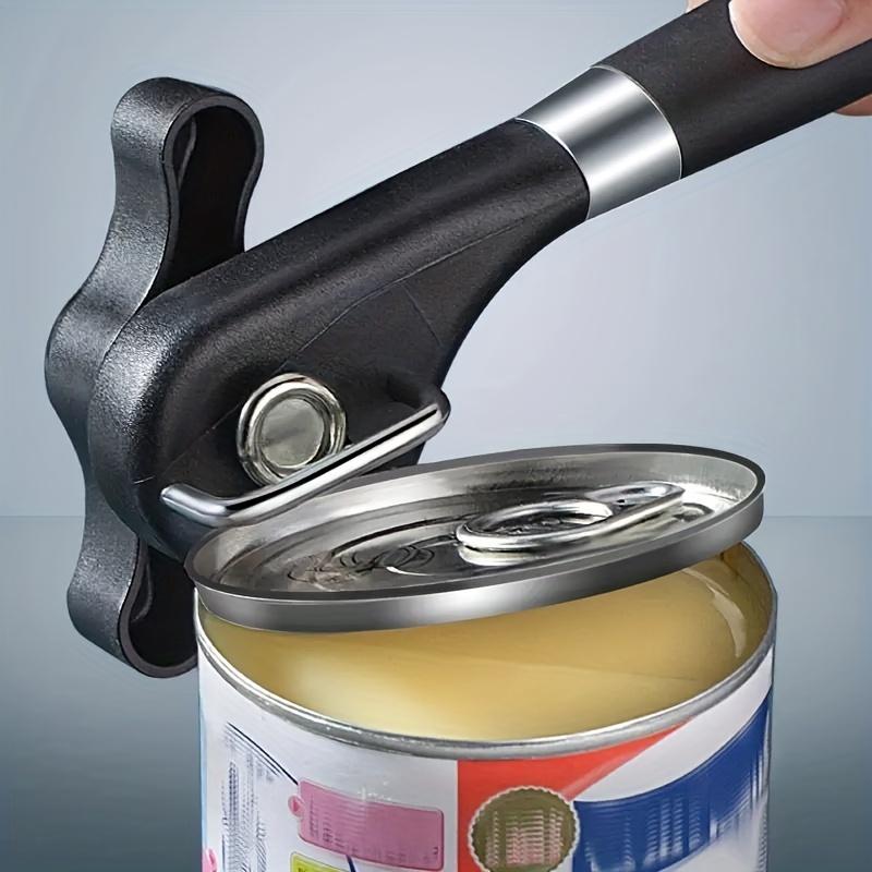 1 Stainless Steel Can Opener, Manual and Easy To Open, Quick and Simple Multi-functional Kitchen Tool, Easy To Open Cans