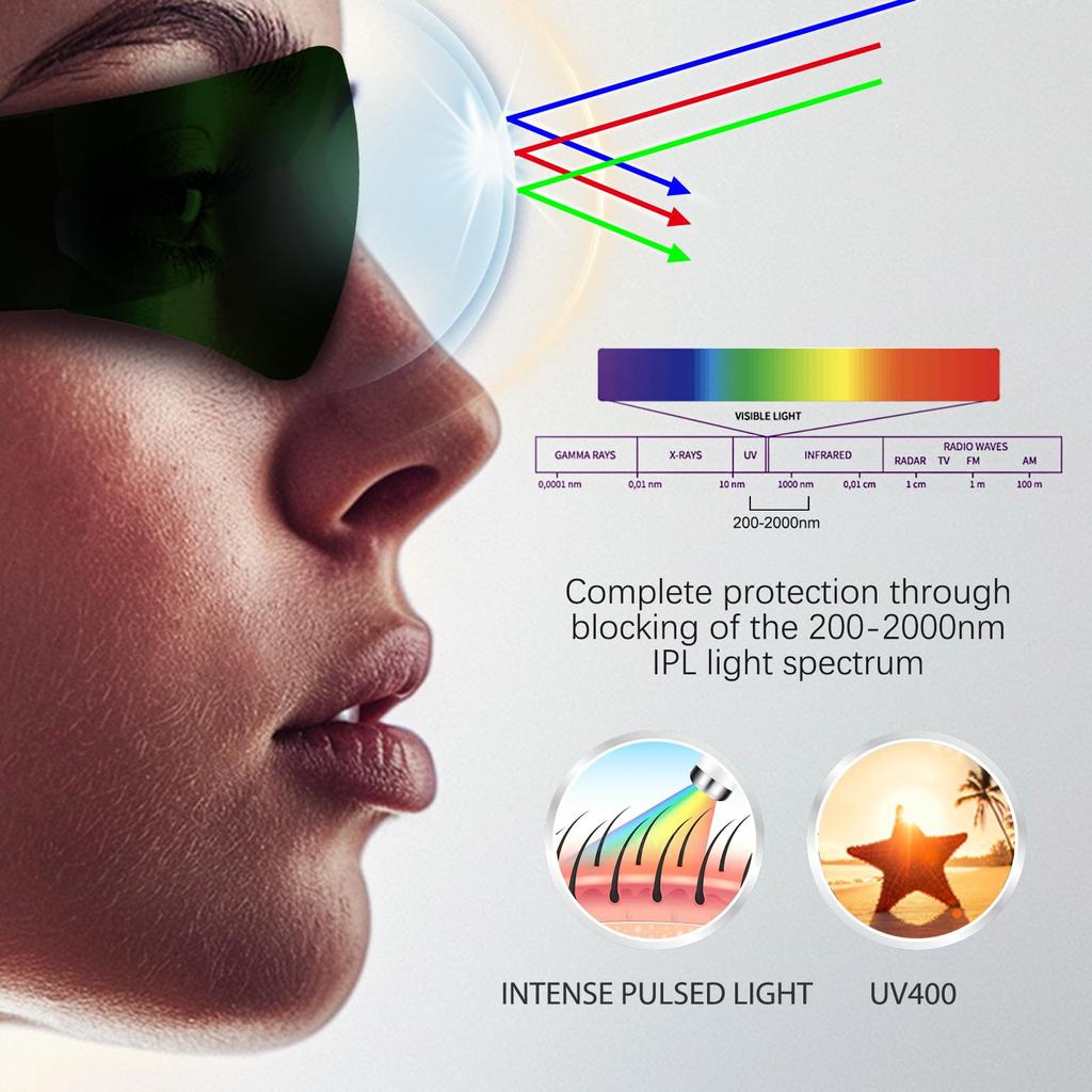 Защитные лазерные очки Защитные линзы Очки 532 755 1064 нм Nd Yag IPL Fpv IR Стоматологическая эпиляция Радиация Лазерное удаление волос