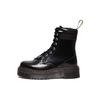 Dr. Martens Jadon 2 Hardware Buttero Leather Platform Boot Black Unisex Sneakers 30932001
