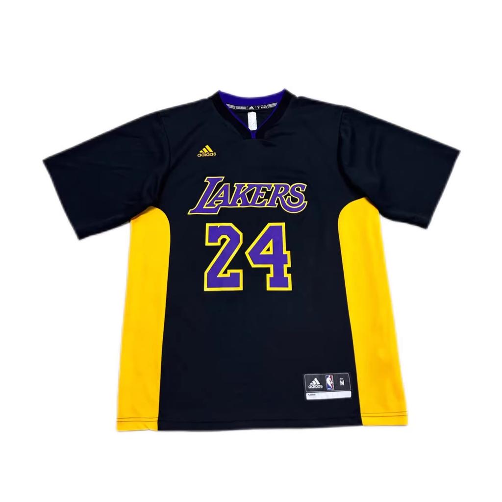 Adidas X NBA Collaboration Lakers Kobe 24 Hollywood Night REP Printed V-Neck Pullover Short Sleeve Basketball Jersey Unisex Jersey 7818A-3LG-AEB836