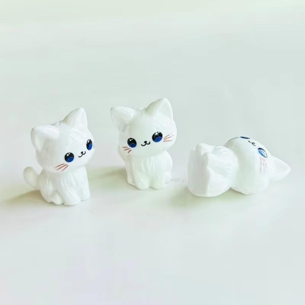 12Pcs Cute Cat Series Resin Decorations Diy Craft 3D Charms Cartoon Charms Scrapbooking Accessories