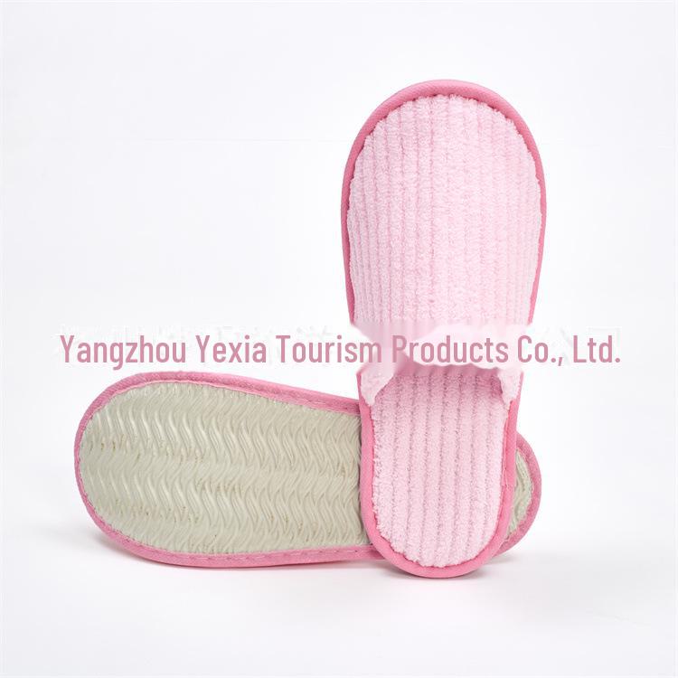 Одноразовые тапочки для гостиниц из кораллового флиса: Впитывает пот, не скользит, дышащий