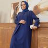 Large Size Women Stone Evening Dress Islamic Muslim Long Hijab Clothing New Season High Quality Invitation Fashion