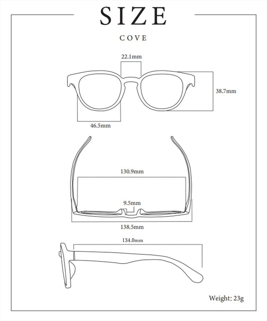 Сделано в Японии Солнцезащитные очки COVE CLEAR Ocean Clear сделано в sabae Унисекс Мужчины Женщины БЕСПЛАТНО BLK 123501196BLKFREE [jugaad14] [Jugaad Fourteen]
