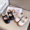 Весенне-осенние новые модные трендовые туфли для девочек с бантом, удобная мягкая подошва, кожаные
