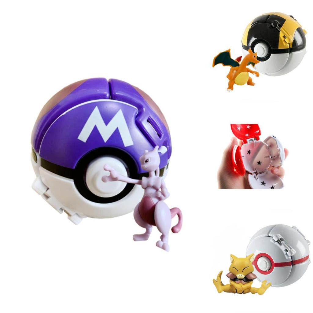Покемон Покебол Фигурка Эльфа Модель Игрушка Пикачу Чармандер Литтен Рокрафф Игра Аниме Фигурка