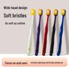 Упаковка из 10 зубных щеток с мягкой щетиной, широкий дизайн с 48 отверстиями, индивидуальная блистерная упаковка для домашнего использования