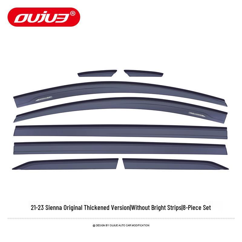 Suitable Electroplated Rain Guards & Window Visor Strips for 2021 Toyota Sienna