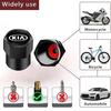 FAIG8 Car Tire Wheel Valve Caps Cover Suede Car Key Chain Ring Keychain For Kia Sportage Carnival Seltos Sorento Rio Borrego Ceed Niro