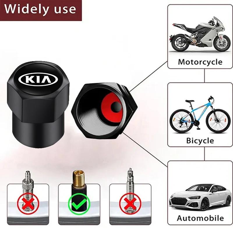 FAIG8 Car Tire Wheel Valve Caps Cover Suede Car Key Chain Ring Keychain For Kia Sportage Carnival Seltos Sorento Rio Borrego Ceed Niro