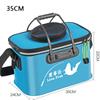 Foldable Wear-resistant Waterproof EVA Fishing Barrel Fishing Box Tools Box Optional Rechargeable Oxygen Pump 30cm/35cm/40cm/45cm/50cm Size Choices