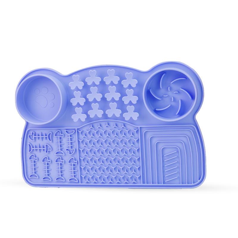 Silicone Pet Lick Mat & Slow Feeder with Suction Cups