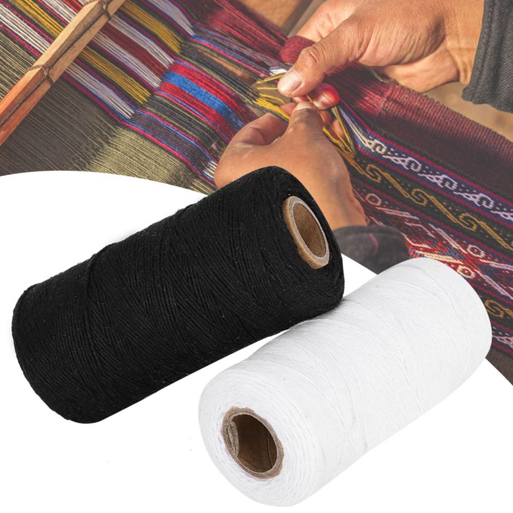2pcs Pure Cotton Cotton Warp Thread 8/4 Count Embroidery Thread Weaving Yarn DIY Craft Projects
