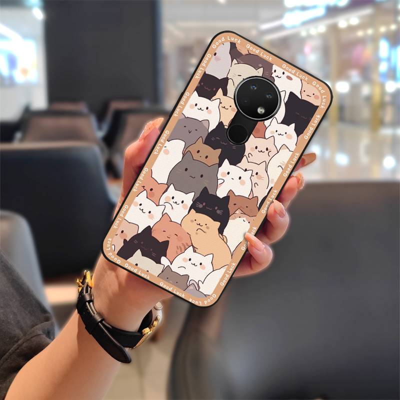 Durable Silicone Phone Case For Nokia 6.2/7.2 Anti-knock Cover Cute Back Cover Dirt-resistant TPU Soft Case Protective