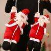 Santa Claus Climbing Rope Christmas Decoration Plush Doll Christmas Tree Climbing Old Man Hanging Pendent Fireplace Decor