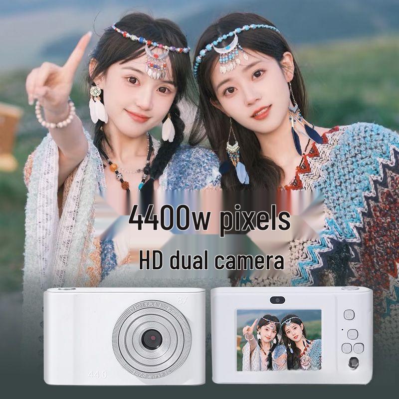 Retro HD Dual-Camera: Cute & Portable Digital Camera for Students and Travelers