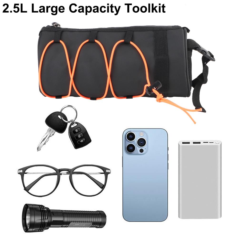 Сумка через плечо, универсальный портативный набор инструментов для горного велосипеда, сумки для мотоцикла, сумка для хранения, передняя сумка для велосипеда, 2,5 л, держатель для инструментов для мобильного телефона