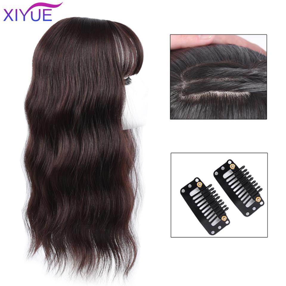 Парик с волнистостью воды Воздушная челка накладные волосы 3D челка Невидимые бесшовные волосы на голове Натуральные невидимые сменные челки Белые волосы