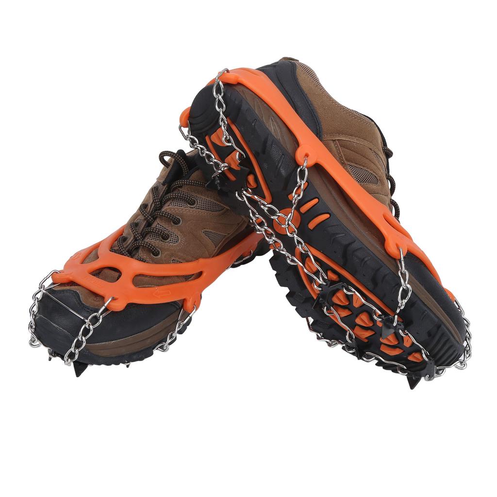 8?Tooth Crampons Foot Cover Ice and Snow Outdoor Walking Weapon Mountaineering Skiing
