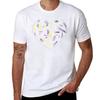Non Binary pride Feathers TShirt Sports Casual Short Sleeve Cotton Tee