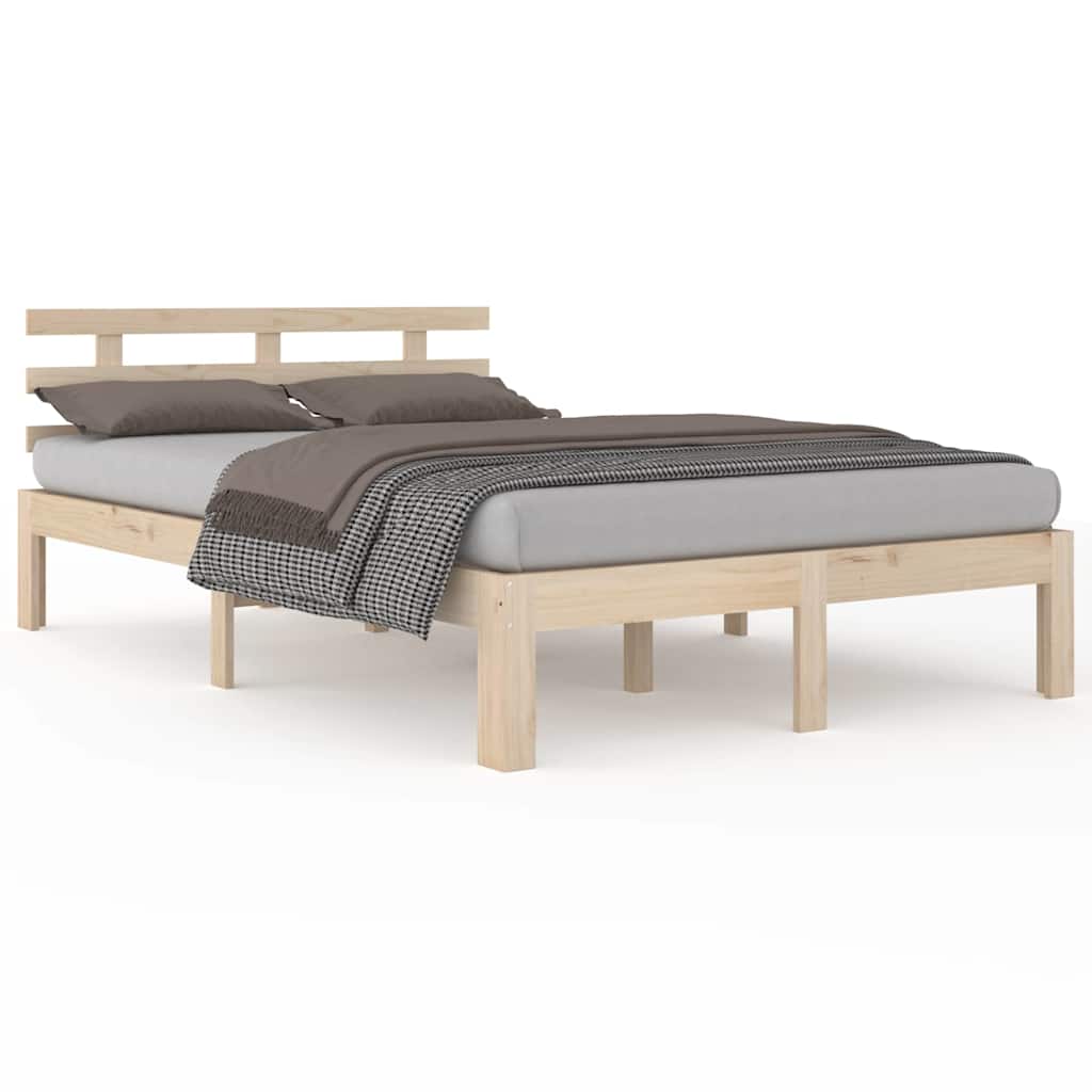 Solid Wood Bed Frame without Mattress 120 x 200 cm