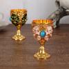 1pc Diamond-encrusted Metal Chalice Goblet Medieval Goblet  Bars Restaurants Home Decor